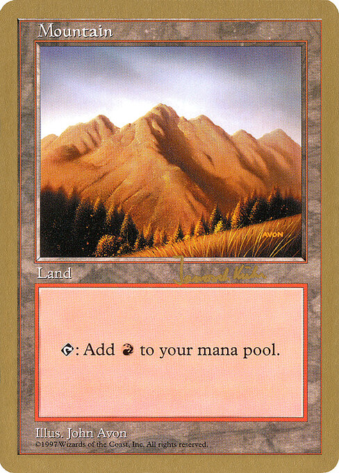 Mountain — World Championship Decks 1997 #jk444, art by John Avon