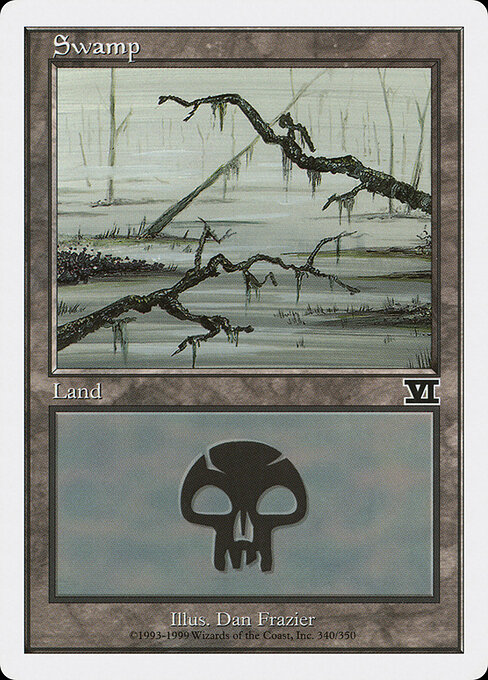 Swamp — Classic Sixth Edition #340, art by Dan Frazier