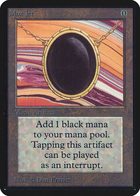 Mox Jet — Limited Edition Alpha #262, art by Dan Frazier