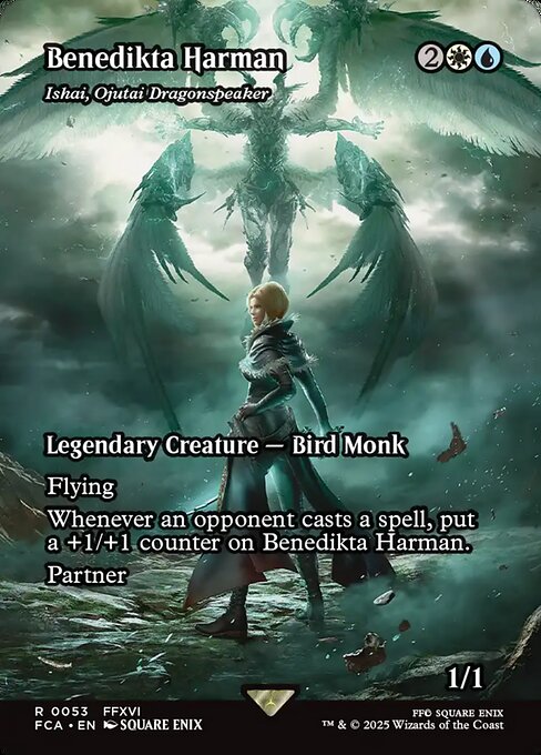 Ishai, Ojutai Dragonspeaker — Benedikta Harman — Final Fantasy: Through the Ages #53, art by Square Enix