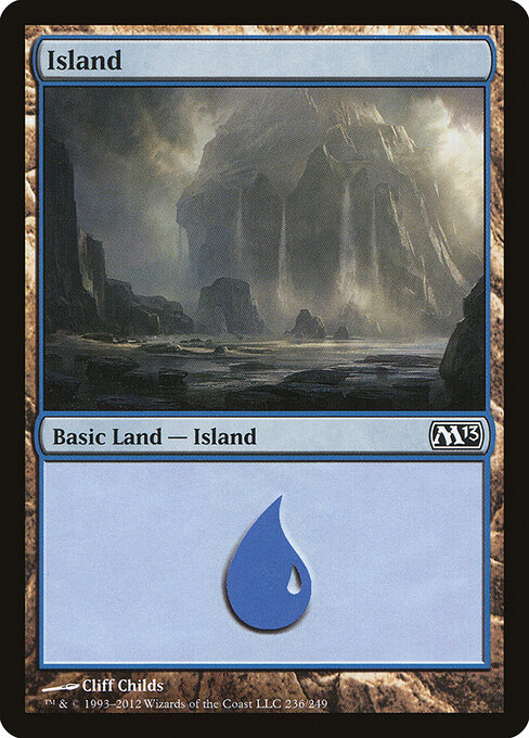 Island — Magic 2013 #236, art by Cliff Childs