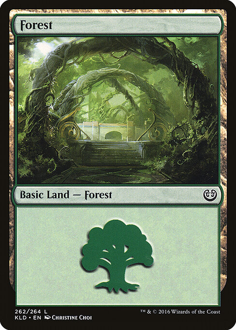 Forest — Kaladesh #262, art by Christine Choi
