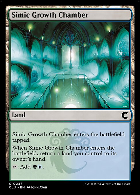 Simic Growth Chamber — Ravnica: Clue Edition #247, art by John Avon