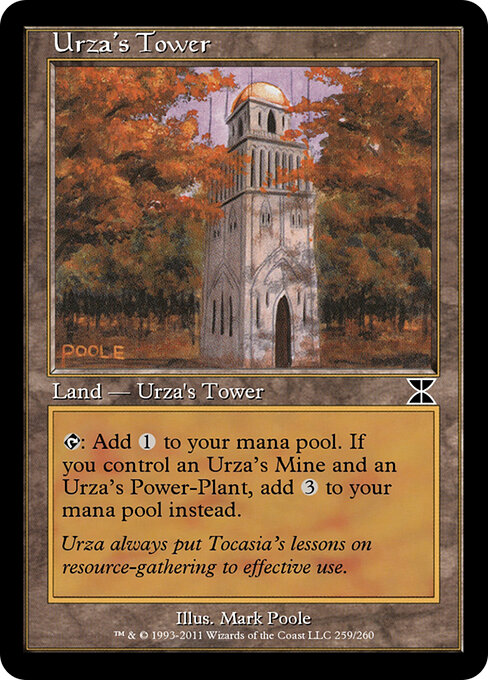 Urza's Tower — Masters Edition IV #259d, art by Mark Poole