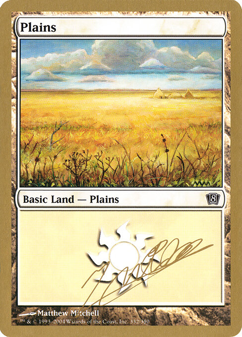 Plains — World Championship Decks 2004 #jn332, art by Matthew Mitchell