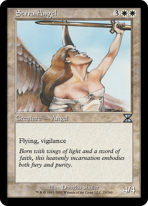 Serra Angel — Masters Edition IV #25, art by Douglas Shuler