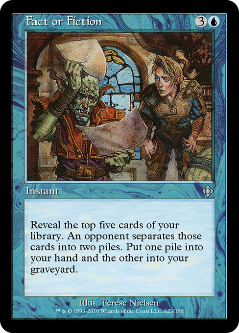 Fact or Fiction — Magic Online Theme Decks #A23, art by Terese Nielsen