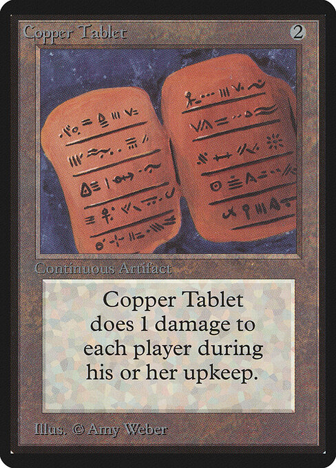 Copper Tablet — Limited Edition Beta #239, art by Amy Weber