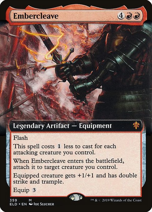 Embercleave — Throne of Eldraine #359, art by Joe Slucher
