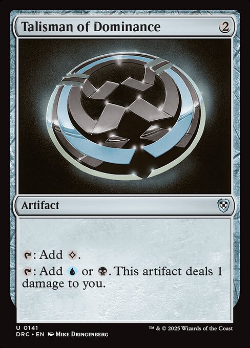 Talisman of Dominance — Aetherdrift Commander #141, art by Mike Dringenberg