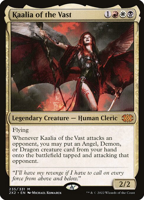 Kaalia of the Vast — Double Masters 2022 #235, art by Michael Komarck
