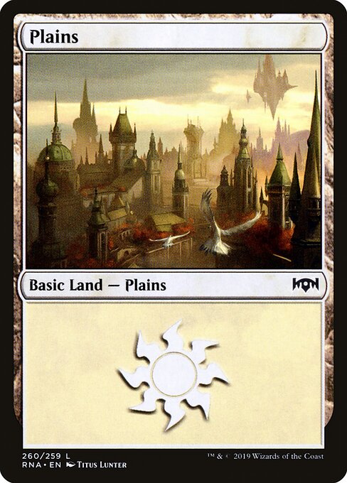 Plains — Ravnica Allegiance #260, art by Titus Lunter