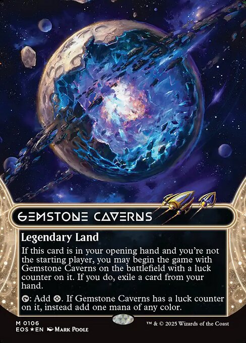 Gemstone Caverns — Edge of Eternities: Stellar Sights #106, art by Mark Poole