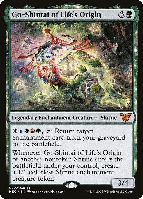 Go-Shintai of Life's Origin — Neon Dynasty Commander #37, art by Alexander Mokhov