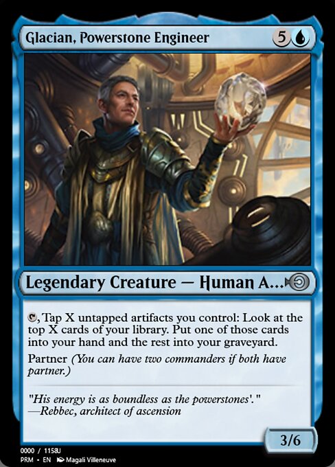View this print Glacian, Powerstone Engineer — Magic Online Promos #86332, art by Magali Villeneuve