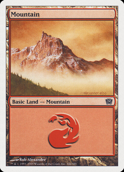 Mountain — Ninth Edition #346, art by Rob Alexander