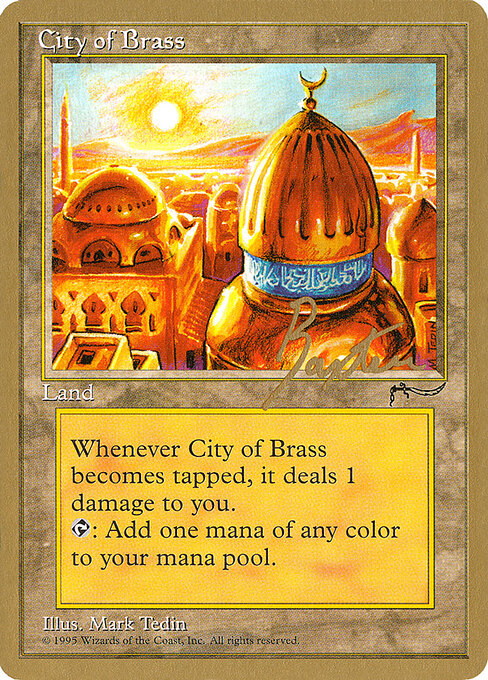 City of Brass — Pro Tour Collector Set #gb112, art by Mark Tedin