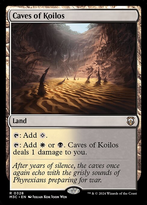 Caves of Koilos — Modern Horizons 3 Commander #328, art by Julian Kok Joon Wen