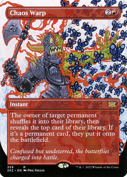 Chaos Warp — Double Masters 2022 #359, art by Phil Foglio
