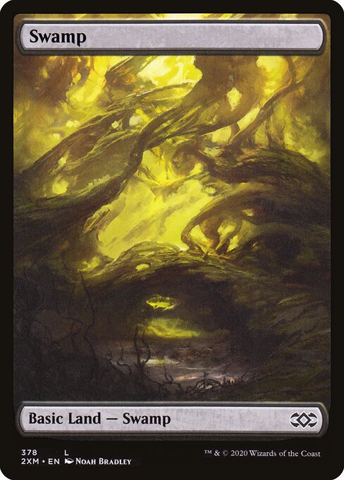 Swamp — Double Masters #378, art by Noah Bradley
