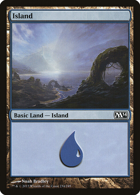 Island — Magic 2014 #234, art by Noah Bradley