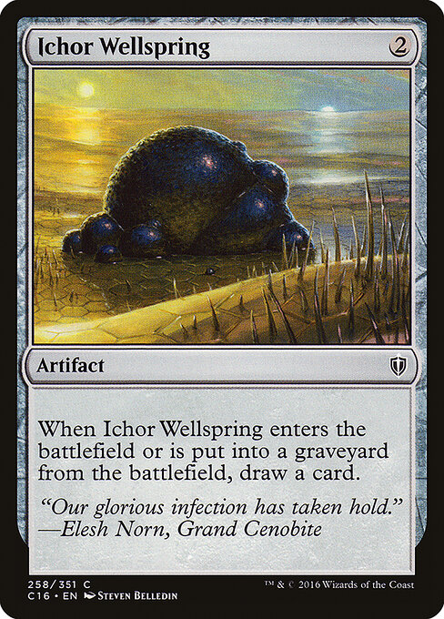 Ichor Wellspring — Commander 2016 #258, art by Steven Belledin