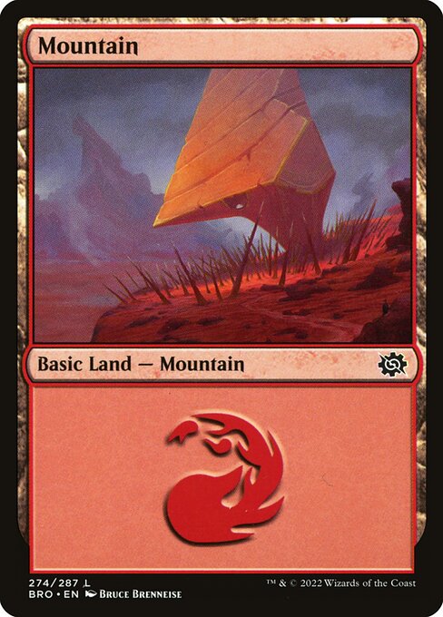 Mountain — The Brothers' War #274, art by Bruce Brenneise