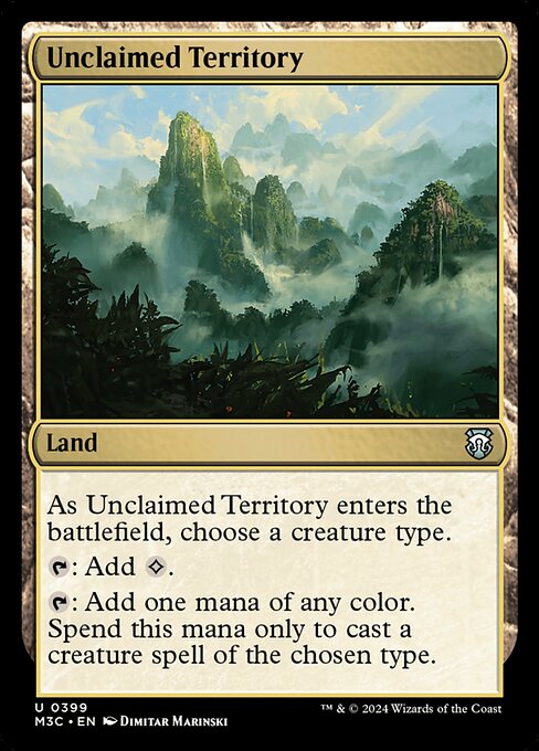 Unclaimed Territory — Modern Horizons 3 Commander #399, art by Dimitar Marinski