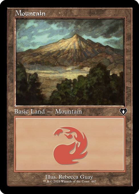 Mountain — Commander Masters #447, art by Rebecca Guay
