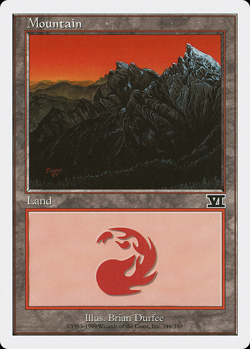Mountain — Classic Sixth Edition #346, art by Brian Durfee