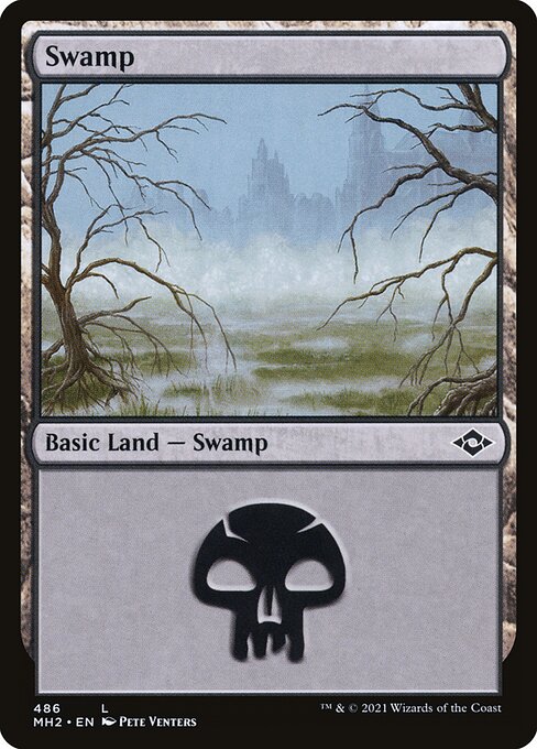 Swamp — Modern Horizons 2 #486, art by Pete Venters