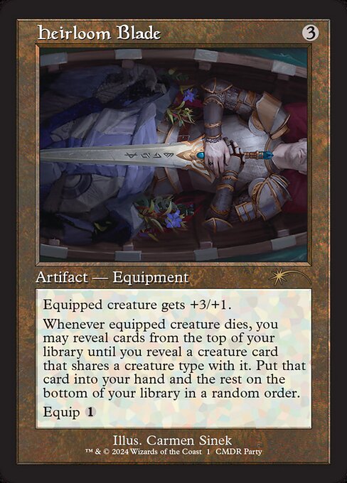 Heirloom Blade — Wizards Play Network 2024 #16, art by Carmen Sinek