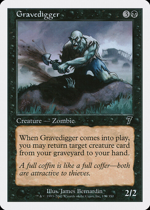 Gravedigger — Seventh Edition #139, art by James Bernardin