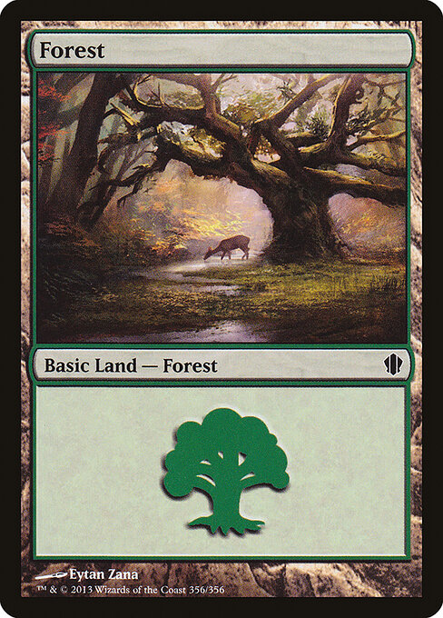 Forest — Commander 2013 #356, art by Eytan Zana