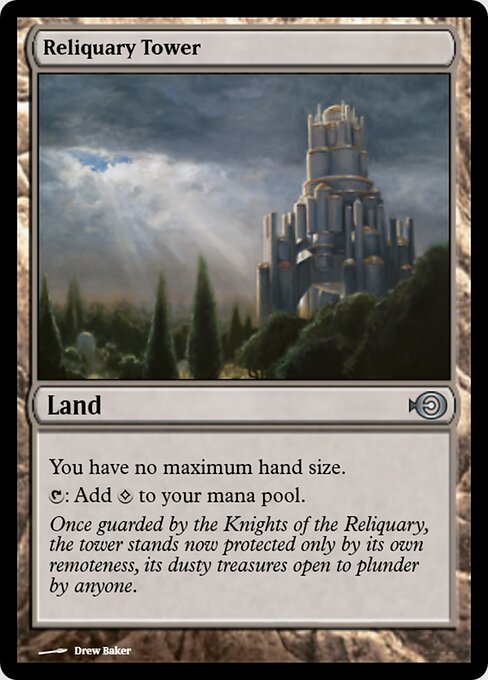 Reliquary Tower — Magic Online Promos #48007, art by Drew Baker
