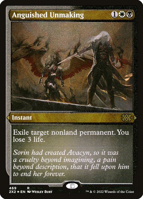 Anguished Unmaking — Double Masters 2022 #469, art by Wesley Burt