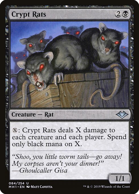 Crypt Rats — Modern Horizons #84, art by Matt Cavotta