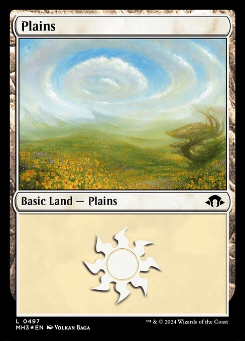 Plains — Modern Horizons 3 #497, art by Volkan Baǵa