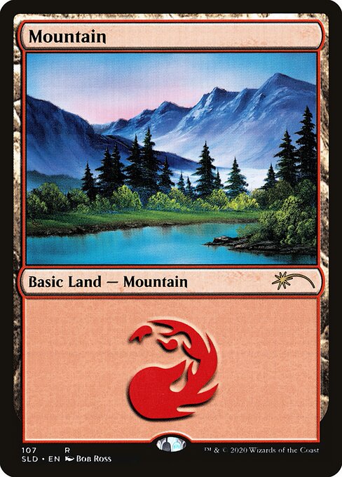 Mountain — Secret Lair Drop #107, art by Bob Ross