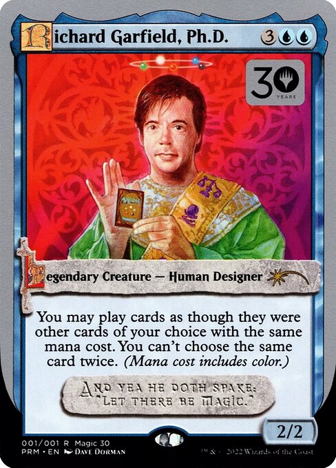 Richard Garfield, Ph.D. — 30th Anniversary Misc Promos #1★, art by Dave Dorman
