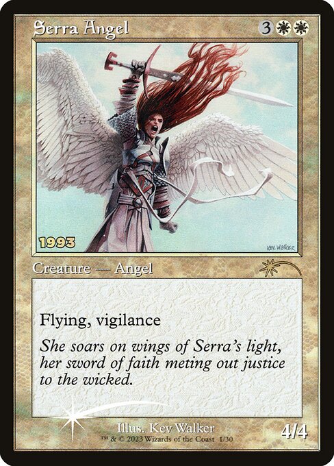 Serra Angel — 30th Anniversary Play Promos #1, art by Kev Walker