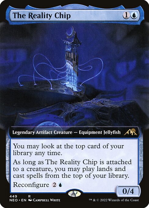 The Reality Chip — Kamigawa: Neon Dynasty #449, art by Campbell White