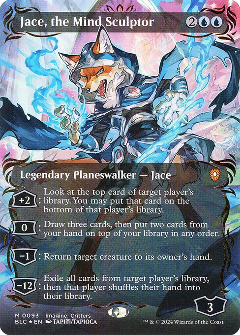 Jace, the Mind Sculptor — Bloomburrow Commander #93, art by TAPIOCA