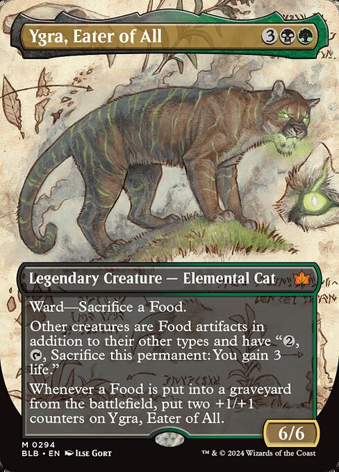 Ygra, Eater of All — Bloomburrow #294, art by Ilse Gort