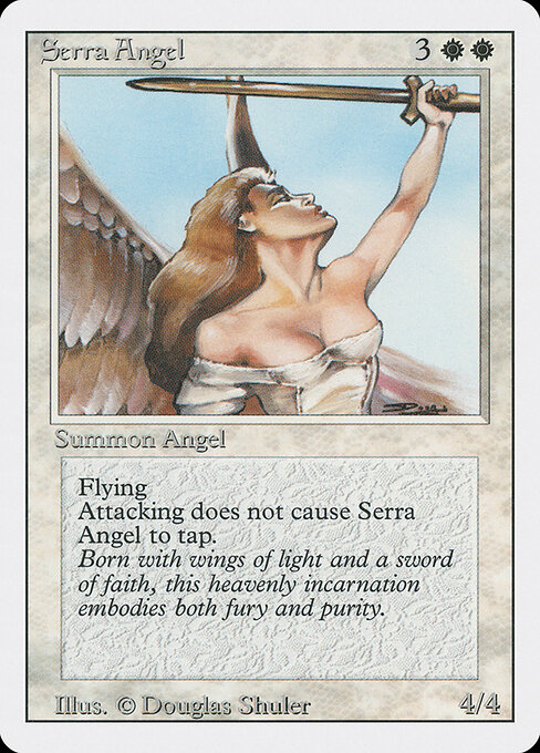 Serra Angel — Revised Edition #40, art by Douglas Shuler