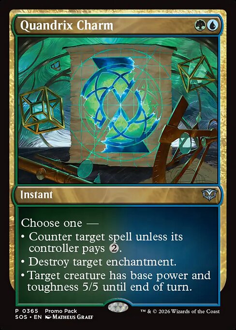 Quandrix Charm — Secrets of Strixhaven #365, art by Matheus Graef