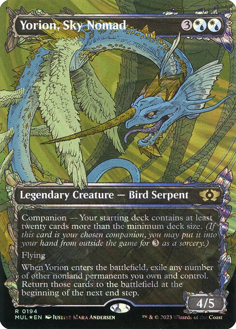 Yorion, Sky Nomad — Multiverse Legends #194, art by Justine Mara Andersen