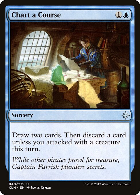 Chart a Course — Ixalan #48, art by James Ryman