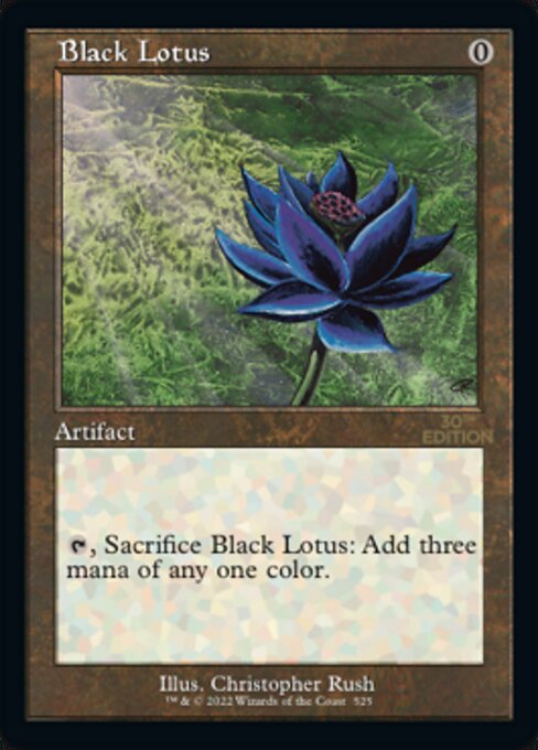 Black Lotus — 30th Anniversary Edition #525, art by Christopher Rush