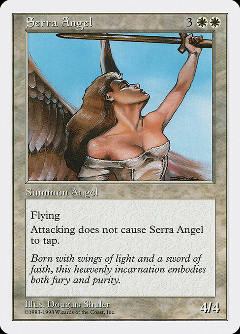 Serra Angel — Anthologies #15, art by Douglas Shuler
